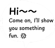 Hi from Toto speech bubble